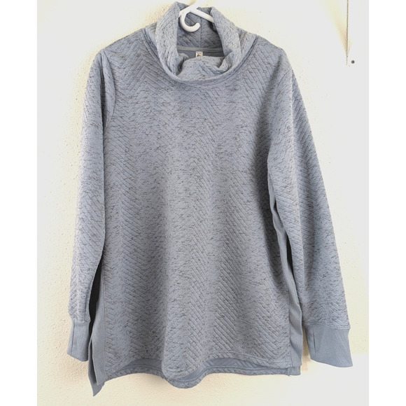 RBX women sz 1X Live Life Active Top turtleneck blue black ls 2751 - Picture 1 of 5
